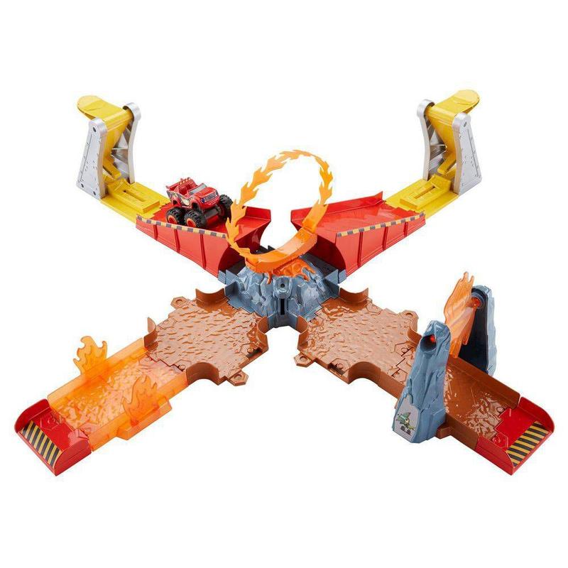 Blaze - Conjunto Vulcão Em Chamas - Fisher Price - Mattel